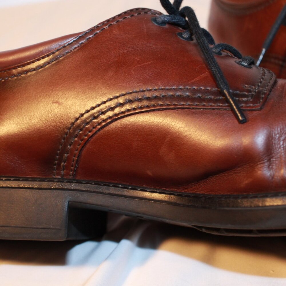 Dockers Size 10.5M GORDON Cordovan Brown Leather Oxford CapToe Dress Shoes - Picture 9 of 12